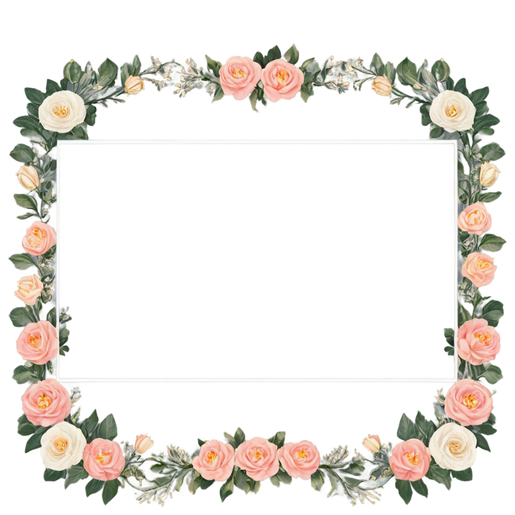 Wedding Flower Frame FreePNG