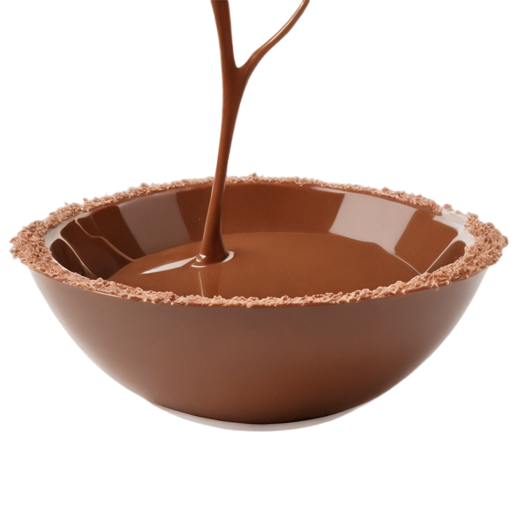 A Bowl Of Chocolate With Splash Milk Splashing FreePNG