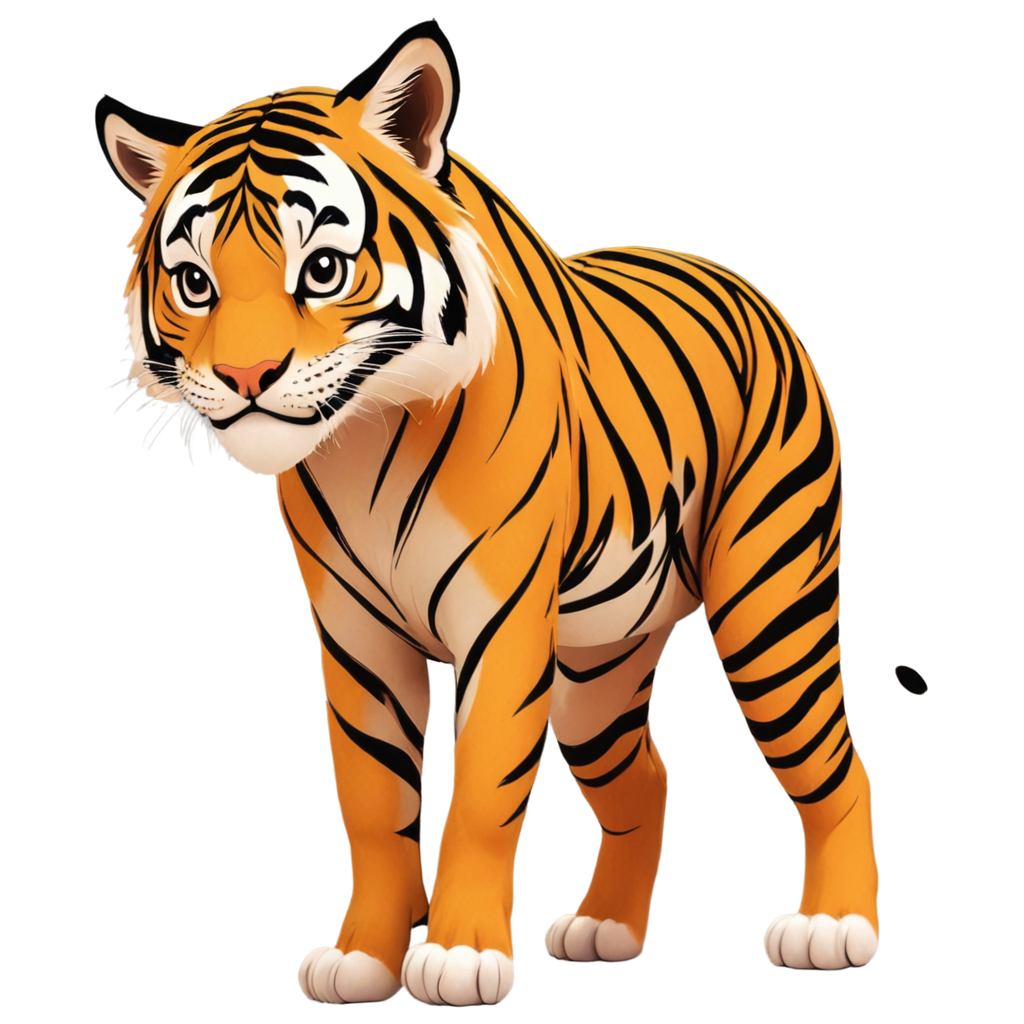 Cute anime tiger FreePNG