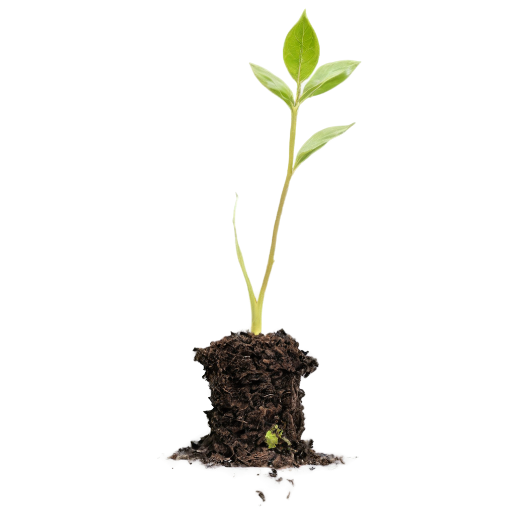 Sapling Sprouting From Soil FreePNG