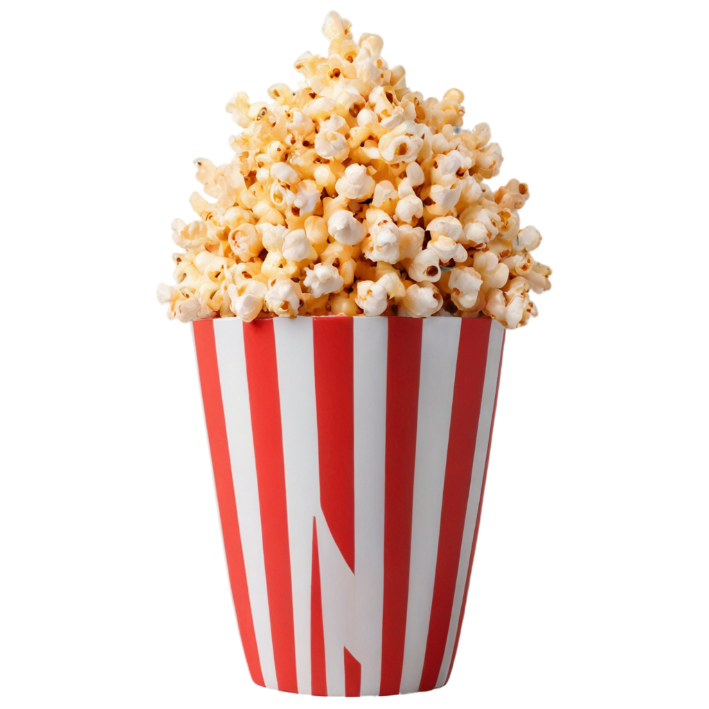 full image of the red Tasty caramel glazed popcorn  drawing, hd, 4k, 8k, extremely high resolution, centered and white background FreePNG