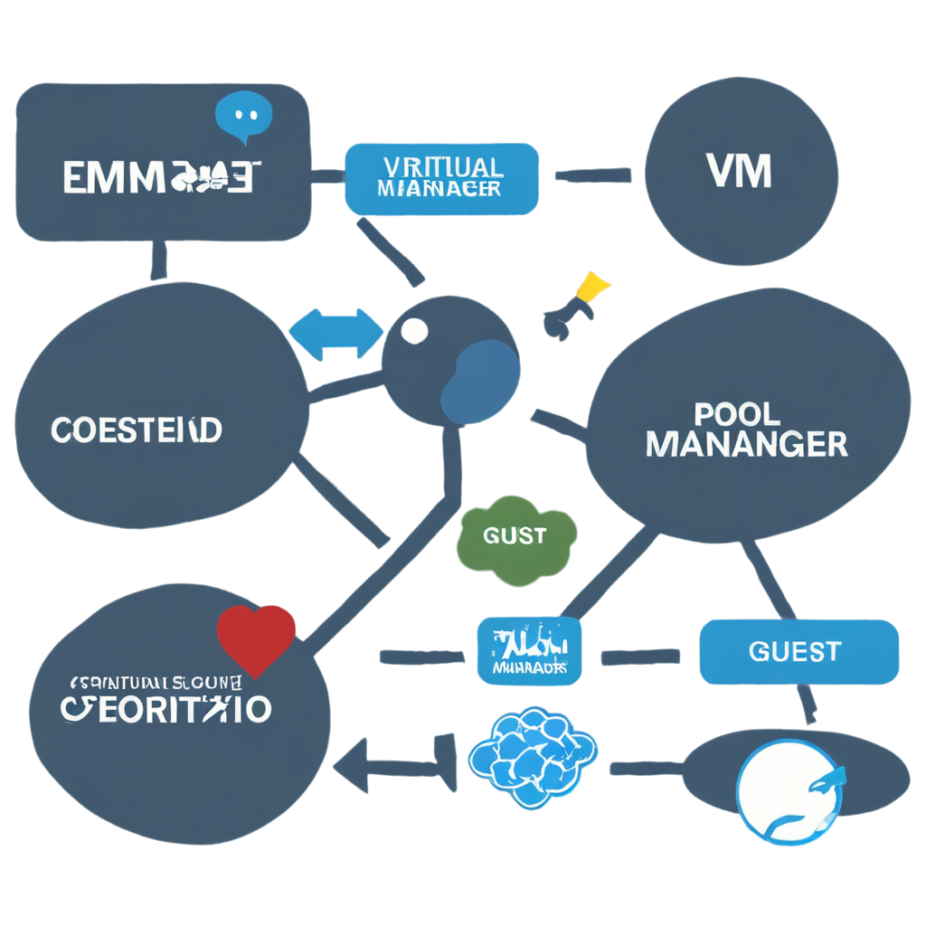  +----------------+      +----------------+      +---------------+
 |   虚拟机 (VM)   | ---> |   池管理器     | ---> |   外部内存    |
 |  (Guest OS)     |      |   (Pool Manager)|      |  控制器 (EMC)  |
 +----------------+      +----------------+      +---------------+
                                   |                |        |        |
                                   |                |        |         FreePNG