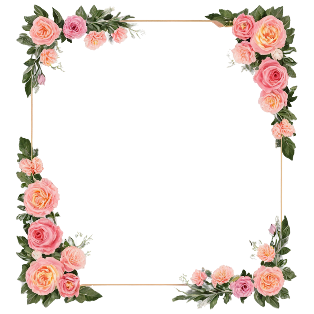 Wedding Flower Frame FreePNG