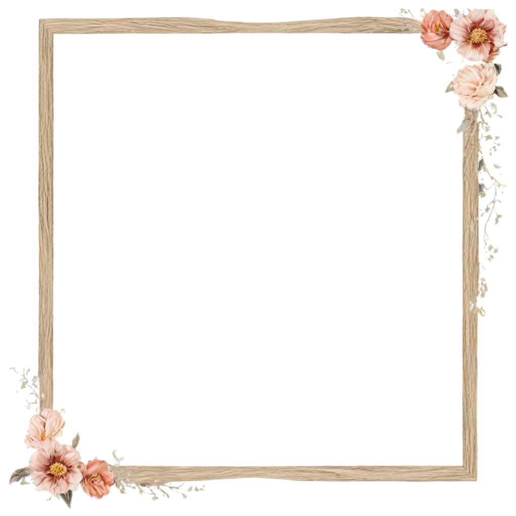 Breathtaking high detailed illustration of an empty frames with flowers and naked woman. Center images. FreePNG