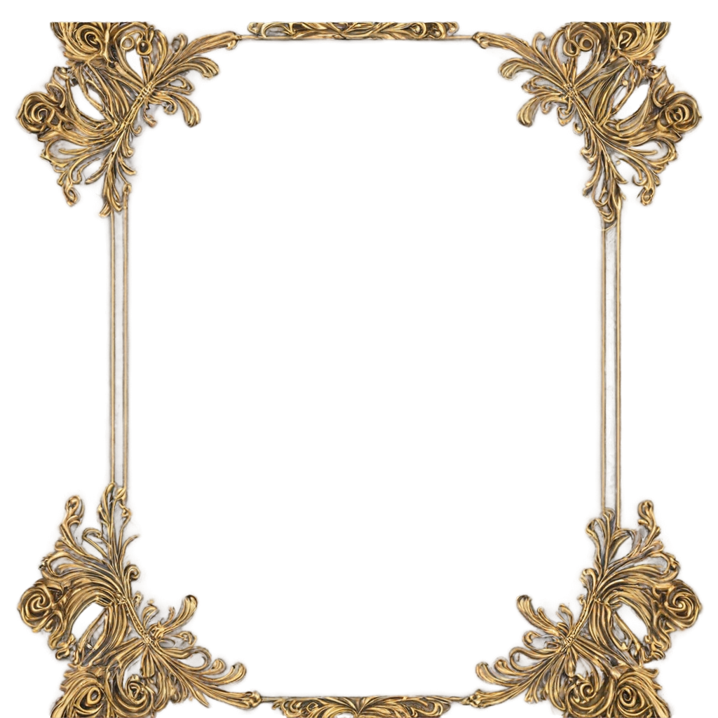 Elegant Vintage Border Frame FreePNG