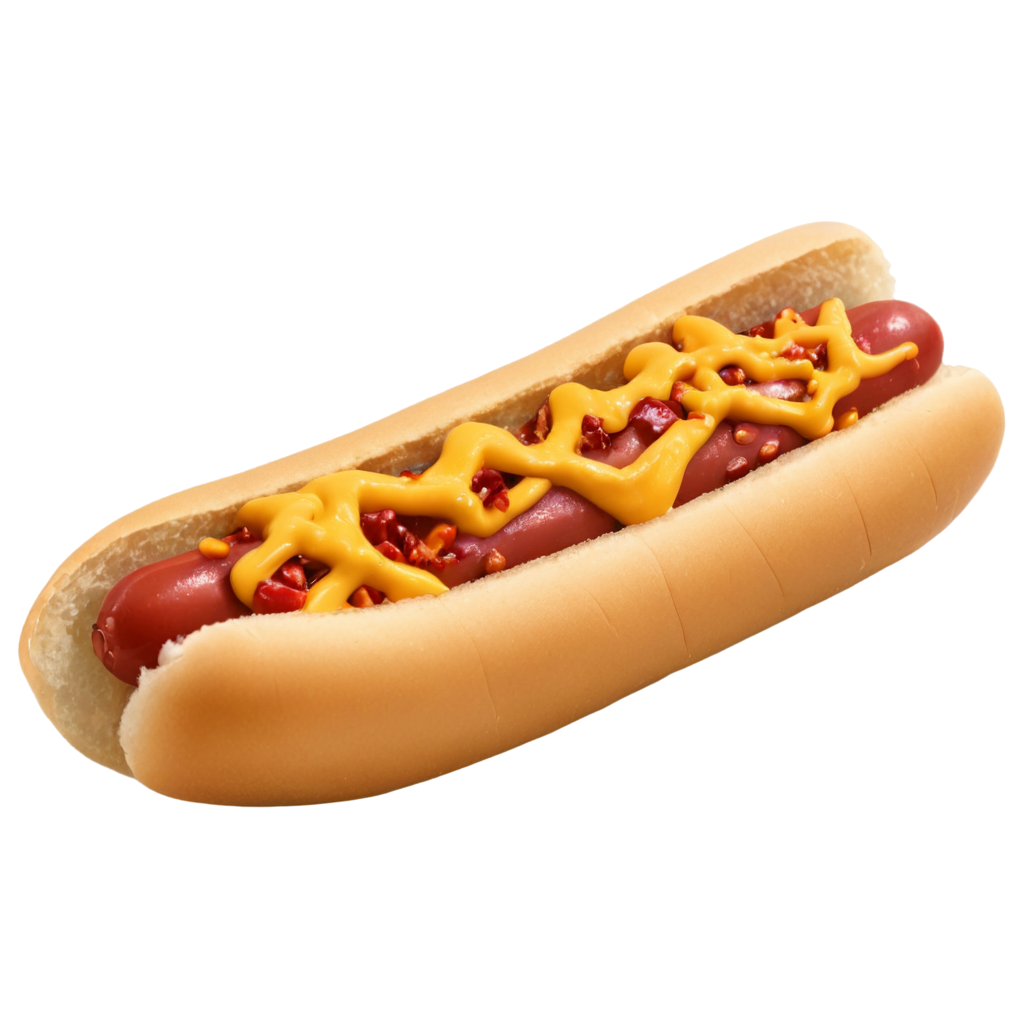 full image of the Hot dog drawing, hd, 4k, 8k, extremely high resolution, centered and white background FreePNG