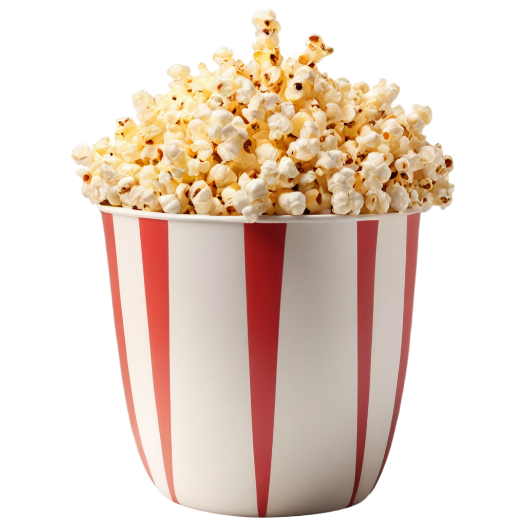 full image of the  popcorn  drawing, hd, 4k, 8k, extremely high resolution, centered and white background FreePNG