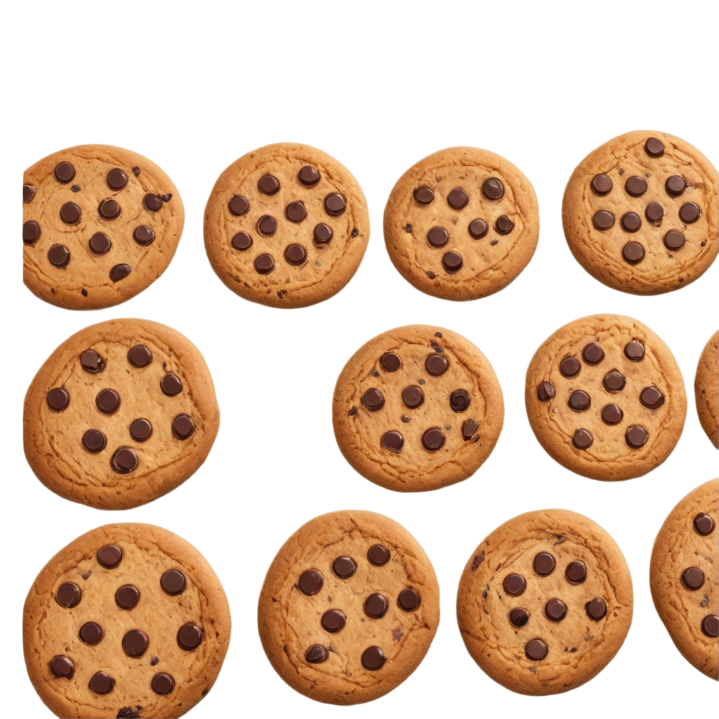 full image of the one Baking delicious chocolate chip cookies drawing, hd, 4k, 8k, extremely high resolution, centered and white background FreePNG