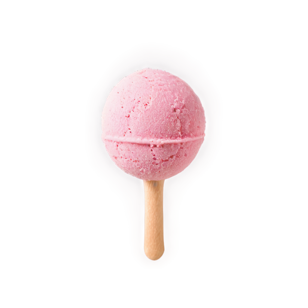 Pink Vanilla Ice Cream Ball FreePNG