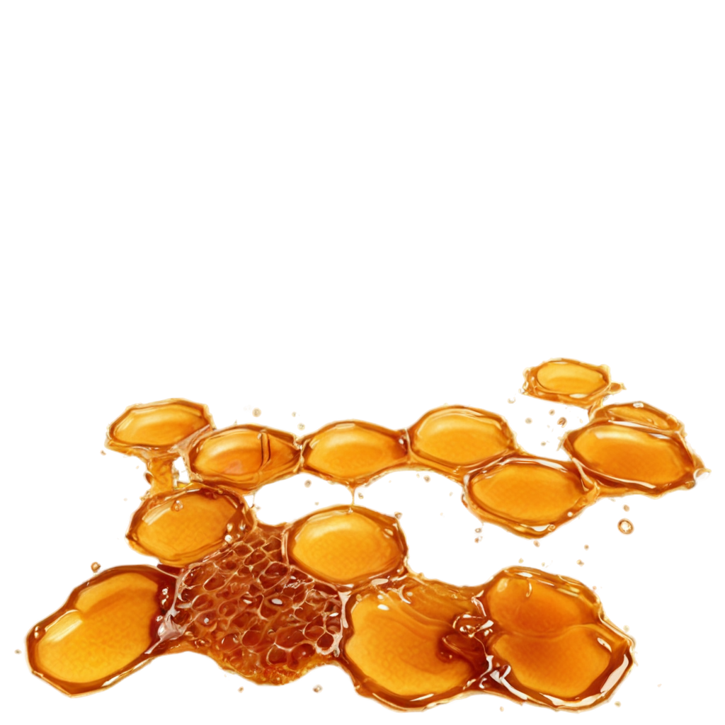 full image of the Honeycomb with honey drop on floor drawing, hd, 4k, 8k, extremely high resolution, centered and white background FreePNG