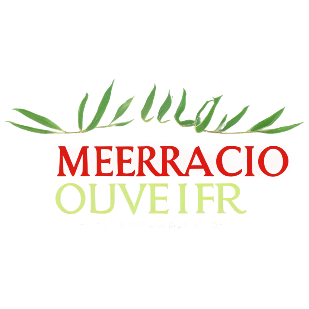 CRIE UMA LOGO COM O NOME MERCADO OLIVEIRA COM AS CORES PREDOMINANTES VERDE VERMELHO E PRETO FreePNG