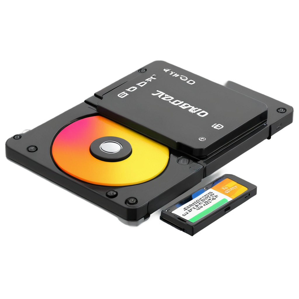 icono en 3D que represente un HD drive colorido
 FreePNG