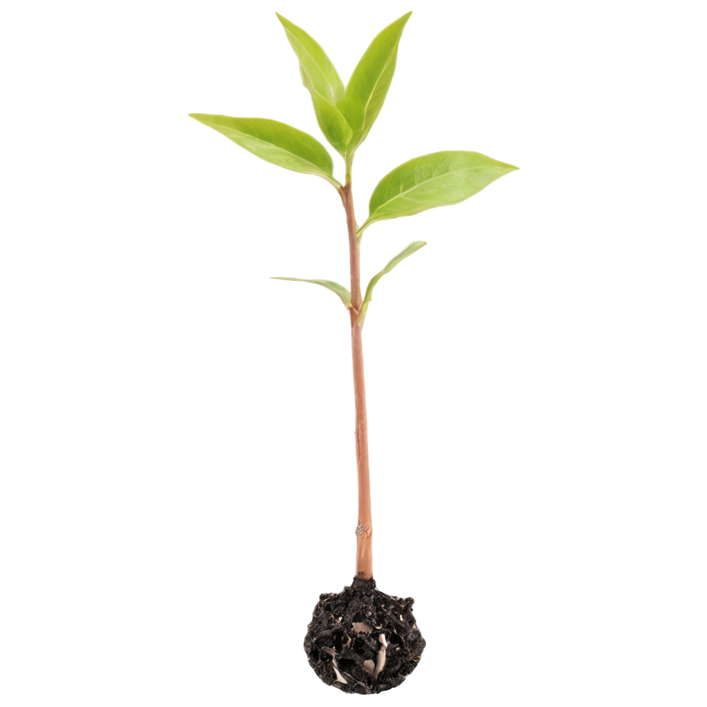 Sapling Sprouting From Soil FreePNG