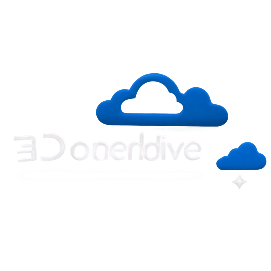 logo onedrive en 3d FreePNG