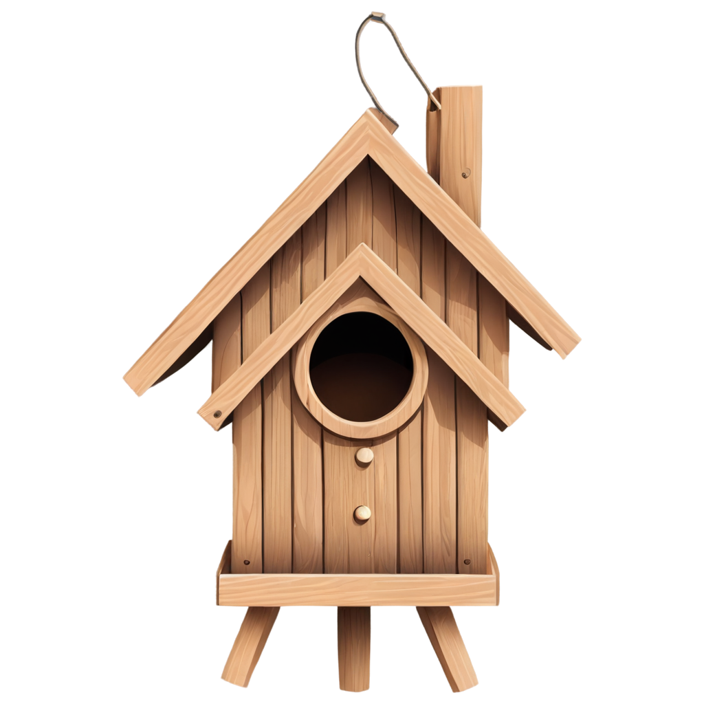 Wooden Bird House Illustration Vector FreePNG