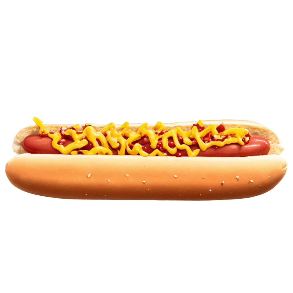 full image of the Hot dog drawing, hd, 4k, 8k, extremely high resolution, centered and white background FreePNG