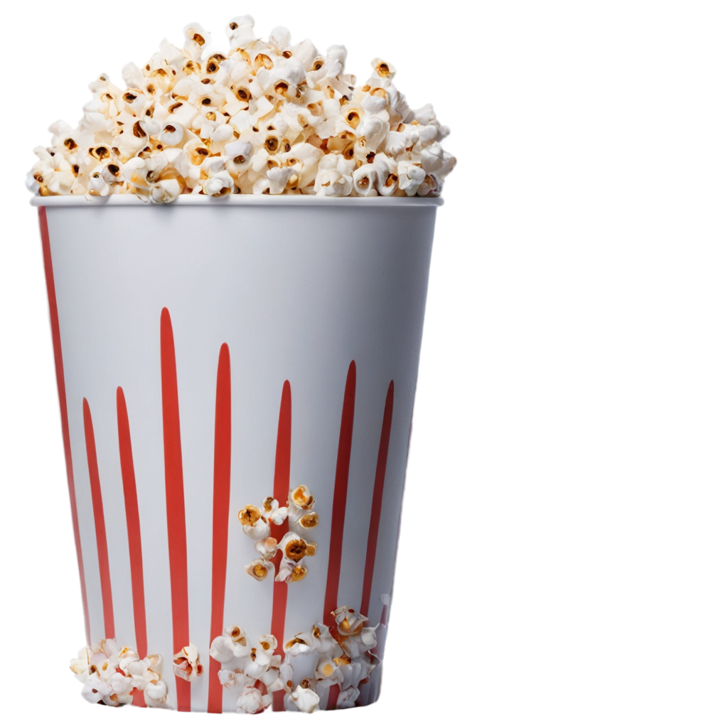 full image of the  popcorn  drawing, hd, 4k, 8k, extremely high resolution, centered and white background FreePNG