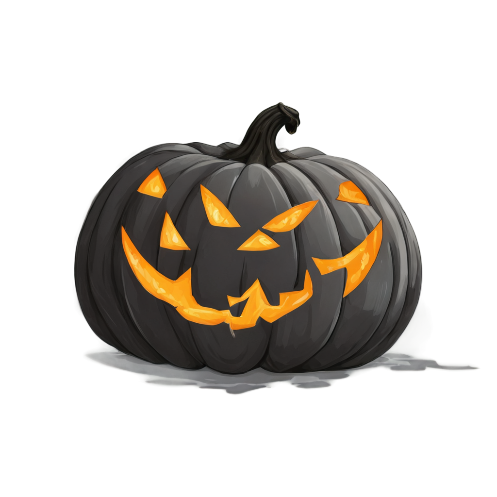 full image of the Halloween pumpkin drawing, hd, 4k, 8k, extremely high resolution, centered and white background FreePNG