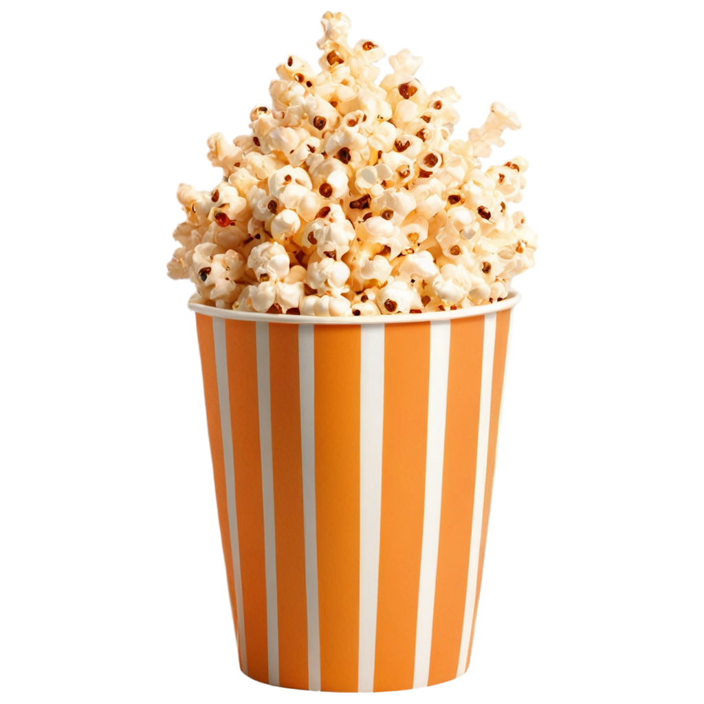 full image of the Tasty caramel glazed popcorn  drawing, hd, 4k, 8k, extremely high resolution, centered and white background FreePNG