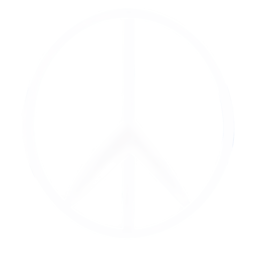 peace sign logo white FreePNG