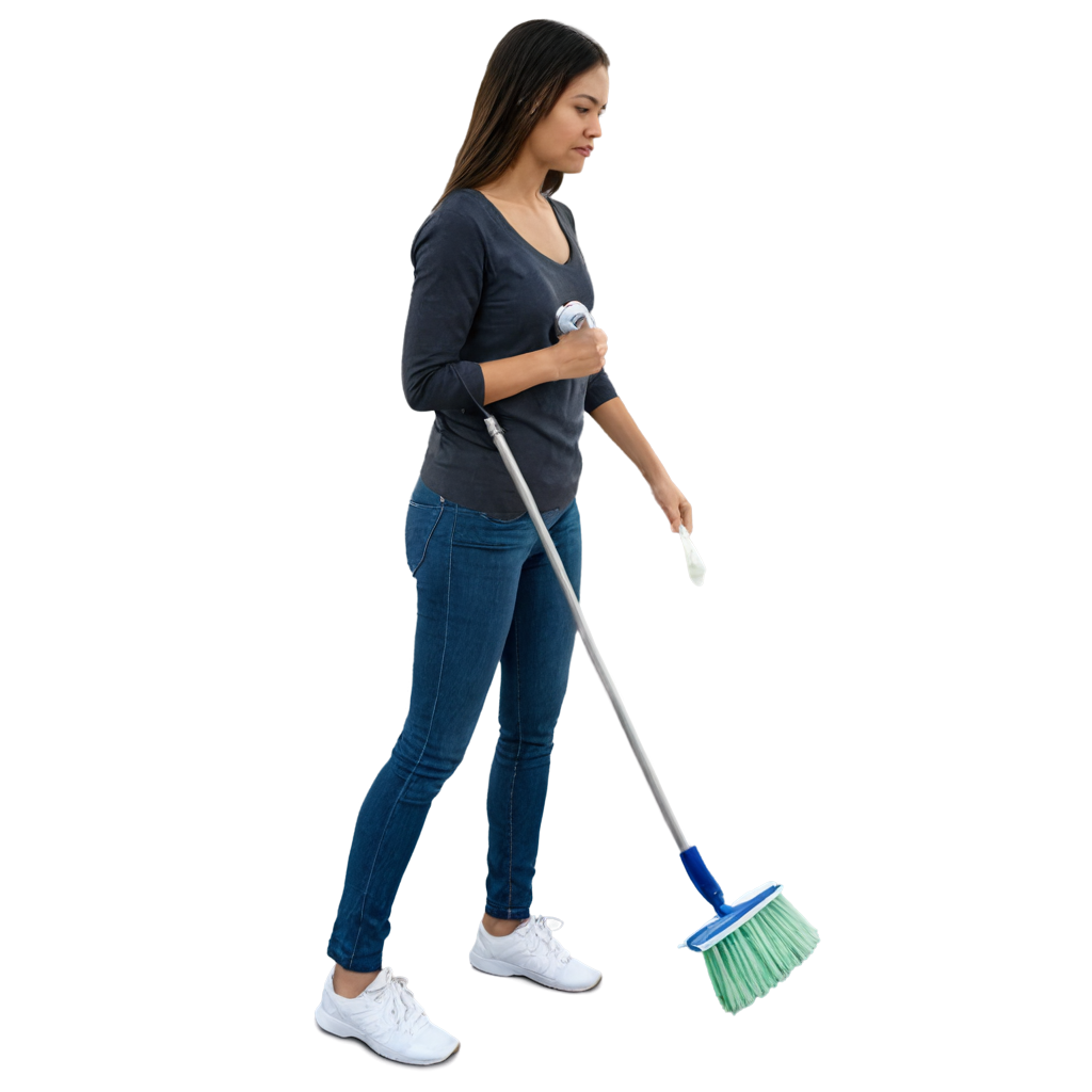 a woman cleaning FreePNG