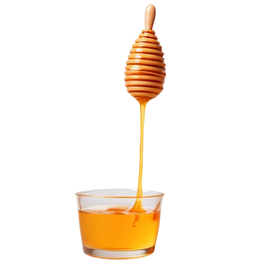 full image of the Honey dripping from dipper drawing, hd, 4k, 8k, extremely high resolution, centered and white background FreePNG