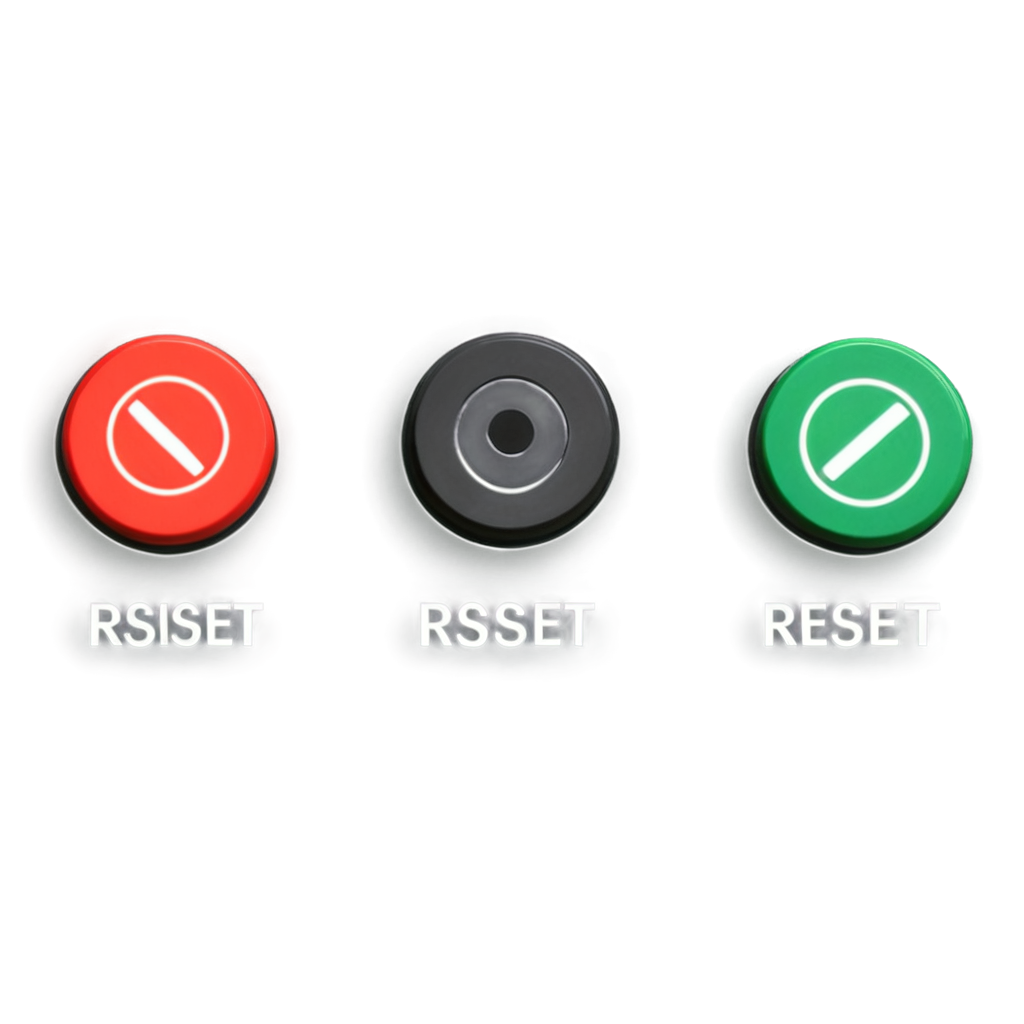 start button and stop button and reset button FreePNG