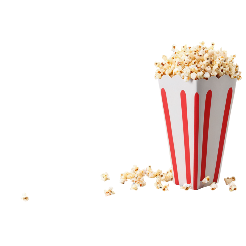 full image of the  popcorn  drawing, hd, 4k, 8k, extremely high resolution, centered and white background FreePNG