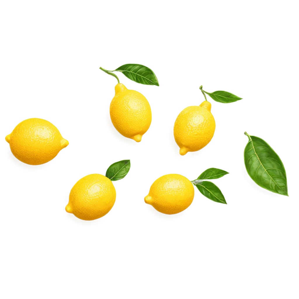 full image of the Fresh Lemon Fruit drawing, hd, 4k, 8k, extremely high resolution, FreePNG