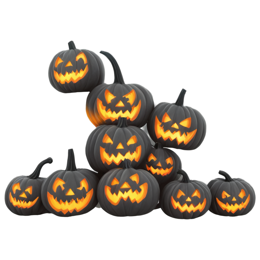 full image of the Halloween pumpkin drawing, hd, 4k, 8k, extremely high resolution, centered and white background FreePNG