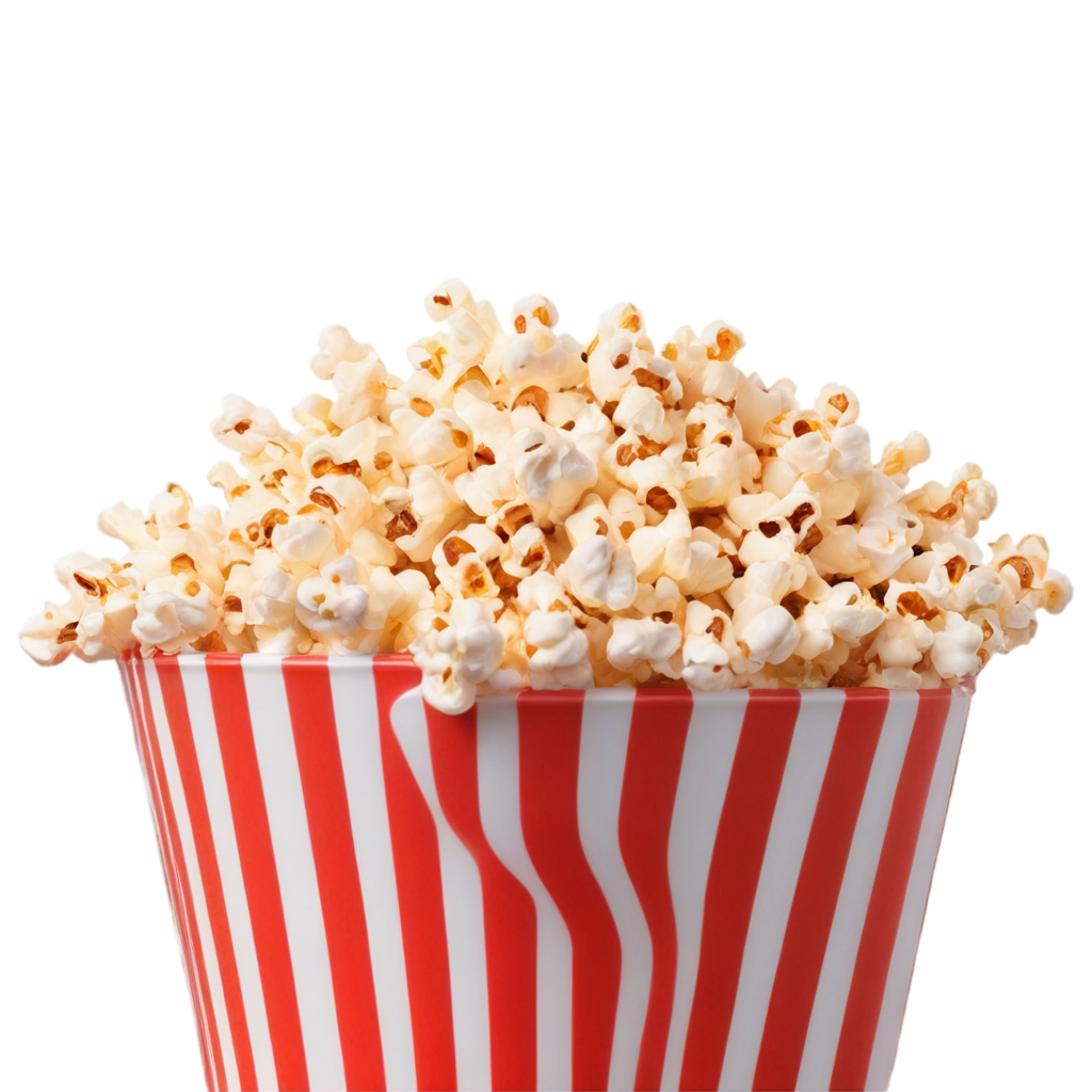 full image of the red Tasty caramel glazed popcorn  drawing, hd, 4k, 8k, extremely high resolution, centered and white background FreePNG