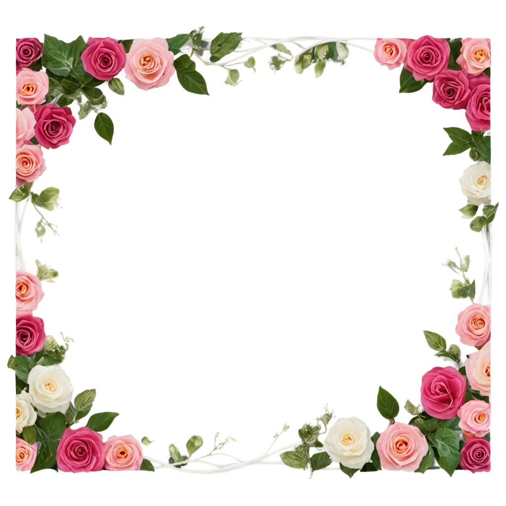 Wedding Flower Frame FreePNG