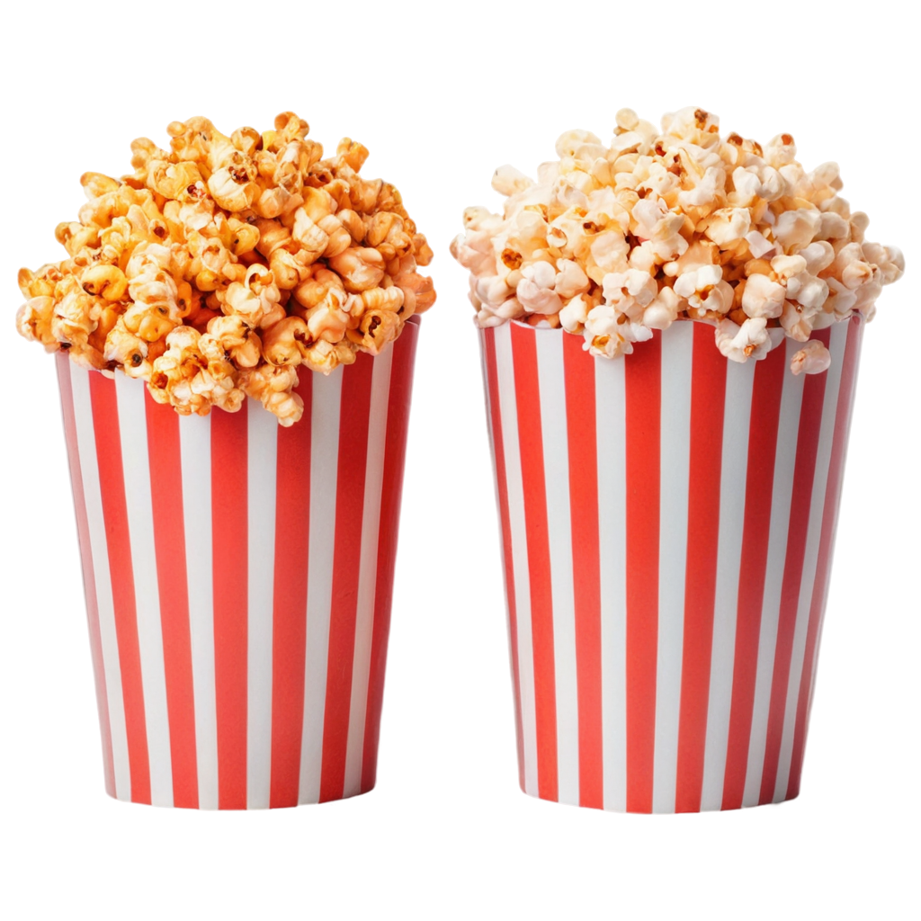 full image of the red Tasty caramel glazed popcorn  drawing, hd, 4k, 8k, extremely high resolution, centered and white background FreePNG